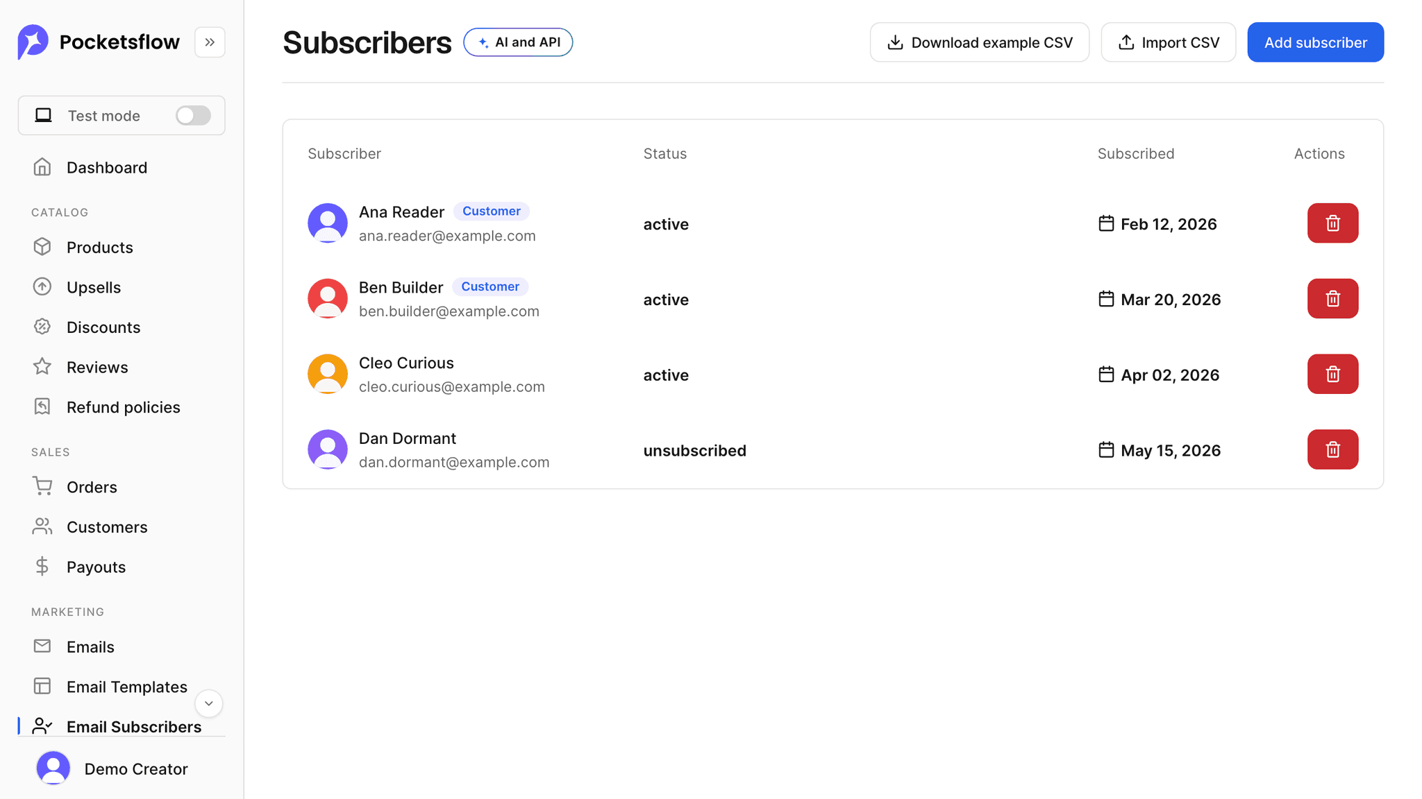 Turn buyers into subscribers, automatically: screenshot 1 of 2